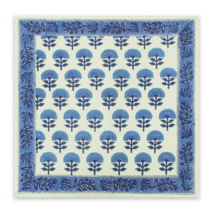 reusable cotton dinner napkins handmade block printed cloth napkins set