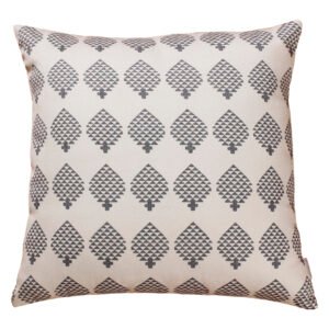 handmade block printed cotton ruffle cushion cover decorative pillow case