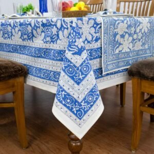 Dhurio Luxury Hand Block Printed Cotton Table Runner