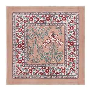 reusable cotton dinner napkins handmade block printed cloth napkins set