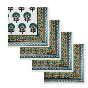 Elara Signature Handcrafted Cotton Dinner Napkin Set
