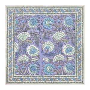 reusable cotton dinner napkins handmade block printed cloth napkins set