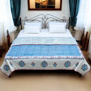 Elara Whisper Artisan Hand Quilted Bedspread