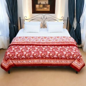 Solenne Heritage Hand Printed Cotton Comfort Quilt
