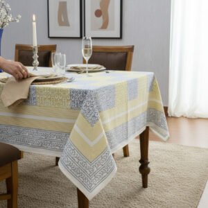 reusable handmade cotton tablecloth block printed dining table cover